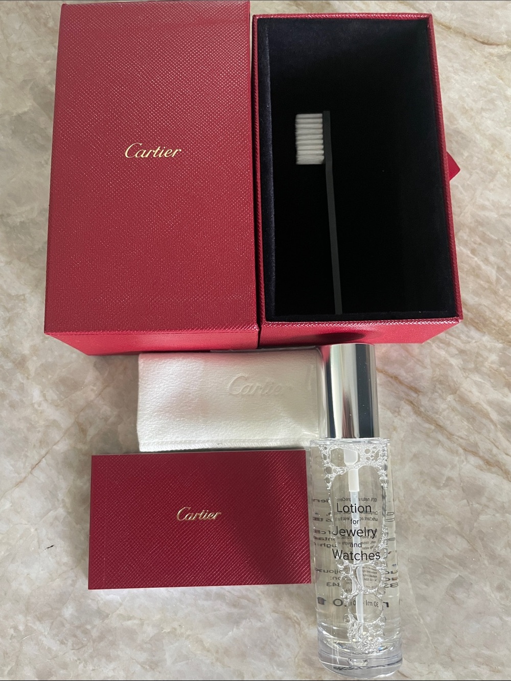 BRAND NEW AUTHENTIC CARTIER LOTION FOR JEWELRY & WATCHES KIT!